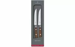 Victorinox Kits De Couteaux à Steak Grand Maître Wood 2 Pièces, Bois De Rose - Couteau De Cuisine