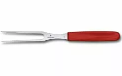 Victorinox Fourchette à Découper Swiss Classic Rouge/Argenté - Couteau De Cuisine