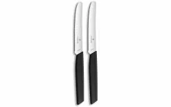 Victorinox Couteau De Table Swiss Modern 2 Pièce/s, Noir - Couteau De Cuisine