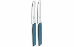 Victorinox Couteau De Table Swiss Modern 2 Pièce/s, Bleu - Couteau De Cuisine