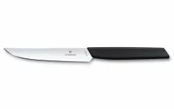 Victorinox Couteau à Steak Swiss Modern Coupe Droite, 1 Pièce/s, Noir - Couteau De Cuisine