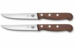 Victorinox Jeux De Couteaux à Steak Et Pizza 2 Pièce/s, Bois D'érable - Couteau De Cuisine