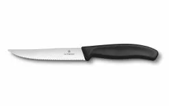 Victorinox Couteau à Steak Swisss Classic Gourmet Moyen, 1 Pièce/s, Noir - Couteau De Cuisine