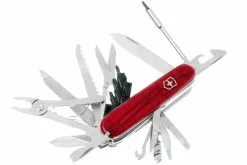 Victorinox CyberTool, Rouge Transparent 1.7775.T, Couteau Suisse Avec 41 Fonctions